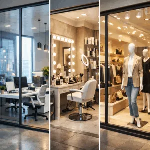 Окна для офисов, салонов и магазинов: требования бизнеса и практические решения